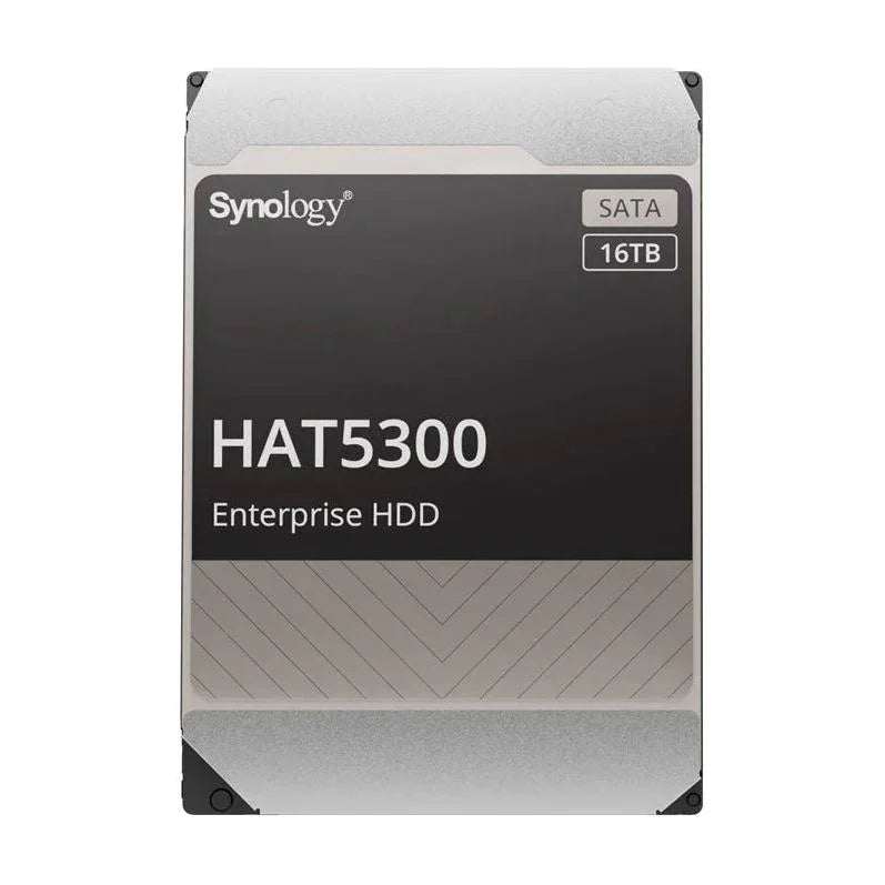 محرك الأقراص الصلبة Synology HAT5300 - سعة 16 تيرابايت / مقاس 3.5 بوصة / SATA-III / 7200 دورة في الدقيقة / ذاكرة تخزين مؤقتة 512 ميجابايت