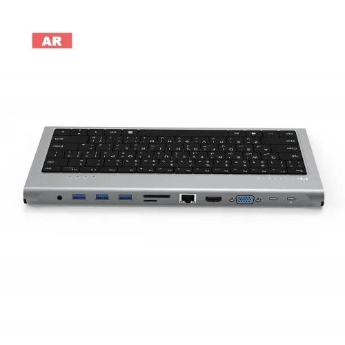 Feeltek  11-in-1 USB-C Keyboard AR Hub - Gray