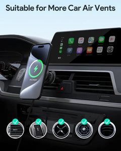 HD-MC13 | Aukey MagSafe Phone Mount Wireless Charging Phone Mount - GulfStore.com