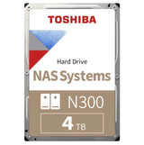 Toshiba N300 NAS Hard Drive - 4TB / 3.5-inch / SATA / 7200 RPM / 256MB Buffer