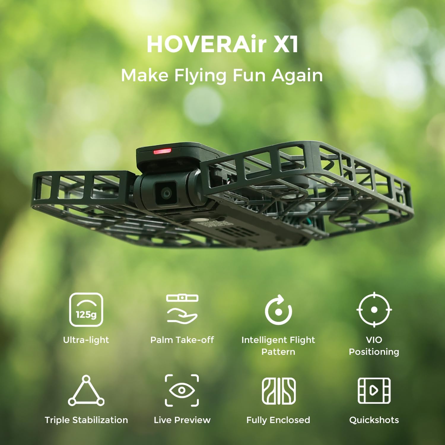 HoverAir X1  standard (Black) + Hub+Battery