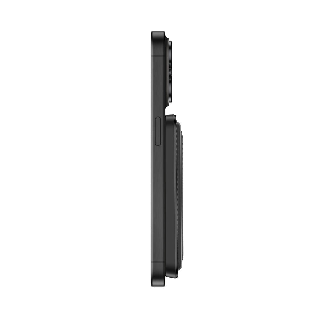 AMAZINGTHING | 17049 | GLAMOUR Link Travel Mag Fold Pro Magnetic Wallet With Card Holder | Black