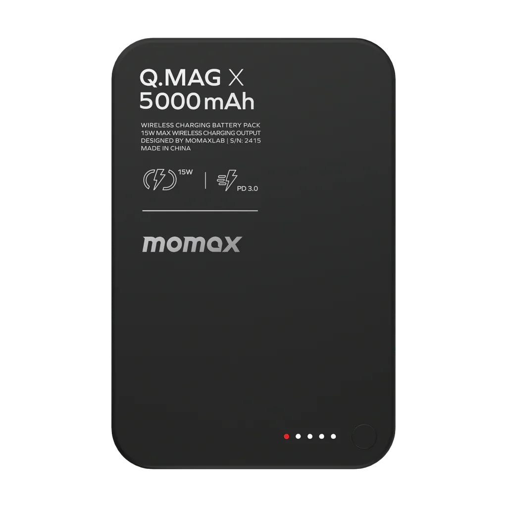 IP116AD | Momax Q.Mag X 5000mAh wireless battery pack | Black