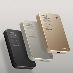 IP136Q2D | Momax Q.Mag X1 Qi2 Magnetic Wireless Battery Pack 10000mAh - Gen 2 | Black - GulfStore.com