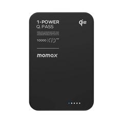 IP136Q2D | Momax Q.Mag X1 Qi2 Magnetic Wireless Battery Pack 10000mAh - Gen 2 | Black - GulfStore.com