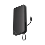 IP152D , 1-Power X Battery Pack (10000mAh) with Built-in USB-C Cable (Black) - GulfStore.com