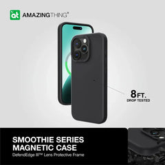 AMAZINGTHING | IP156.7PSMBK | AT SMOOTHIEL MAGSAFE DROP PROOF CASE FOR IPHONE 15 PRO MAX 6.7 | Black - GulfStore.com