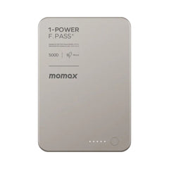 IP157L | Momax 1-Power F.Pass+ 5000mAh Battery Pack with Built-in Cable and Magnetic attachment | Titanium - GulfStore.com