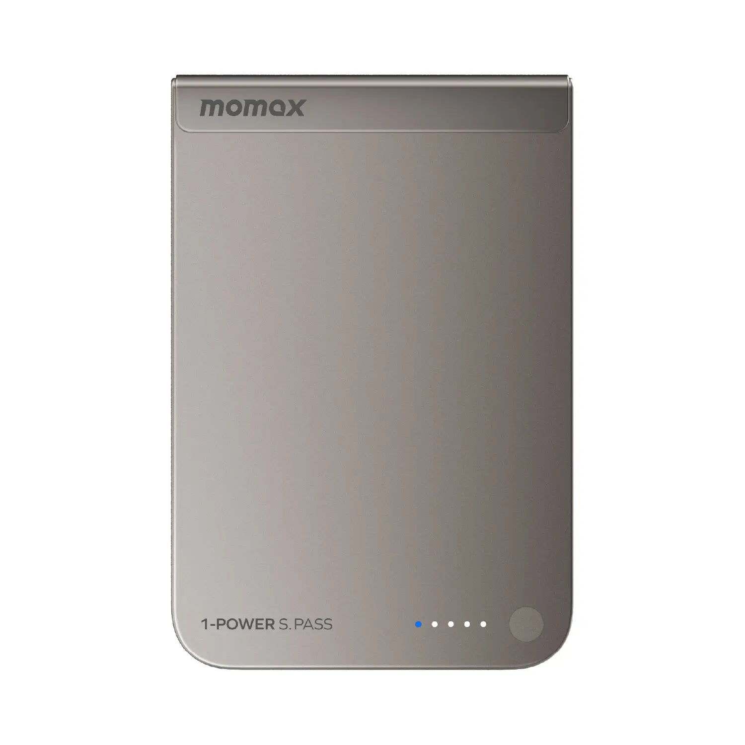 IP161Q2L | Momax 1-POWER S.PASS 5000mAh Qi2 Magnetic Wireless Battery Pack | Titanium
