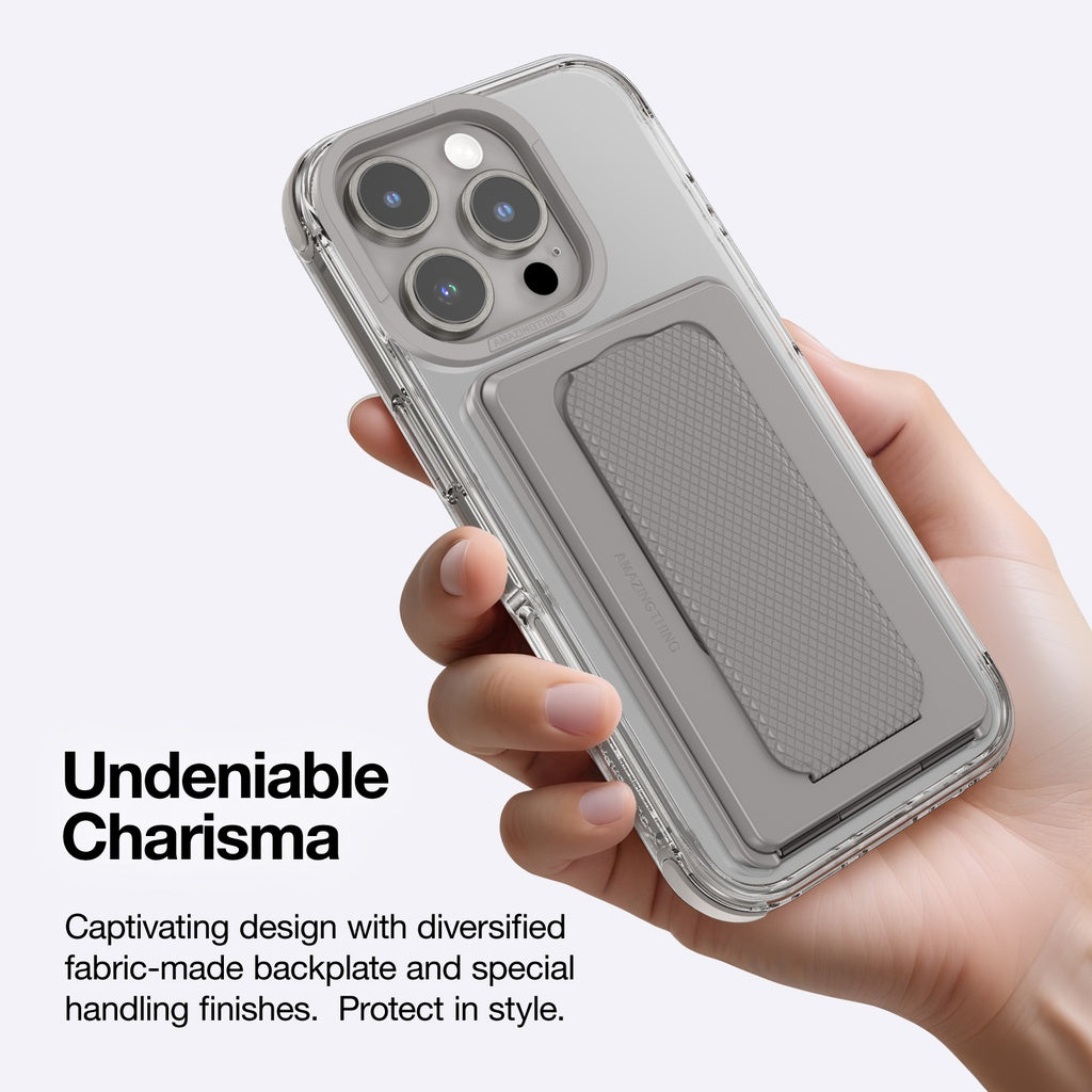 AmazingThing OMNI MAGSAFE DROP PROOF CASE WITH STAND FOR IPHONE 16 PRO MAX 6.9 - GREY IP166.9POMGY