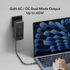 IP167GSD | Momax 1-PAC+ 10000mAh 3 in 1 Hybrid GaN Battery Pack with Build-in retractable Cable | Black - GulfStore.com