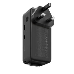 IP167GSD | Momax 1-PAC+ 10000mAh 3 in 1 Hybrid GaN Battery Pack with Build-in retractable Cable | Black - GulfStore.com
