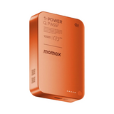 IP168Q22M | Momax 1-Power Q.Pass2 10000mAh Qi2.2 Magnetic Wireless Battery Pack | Orange