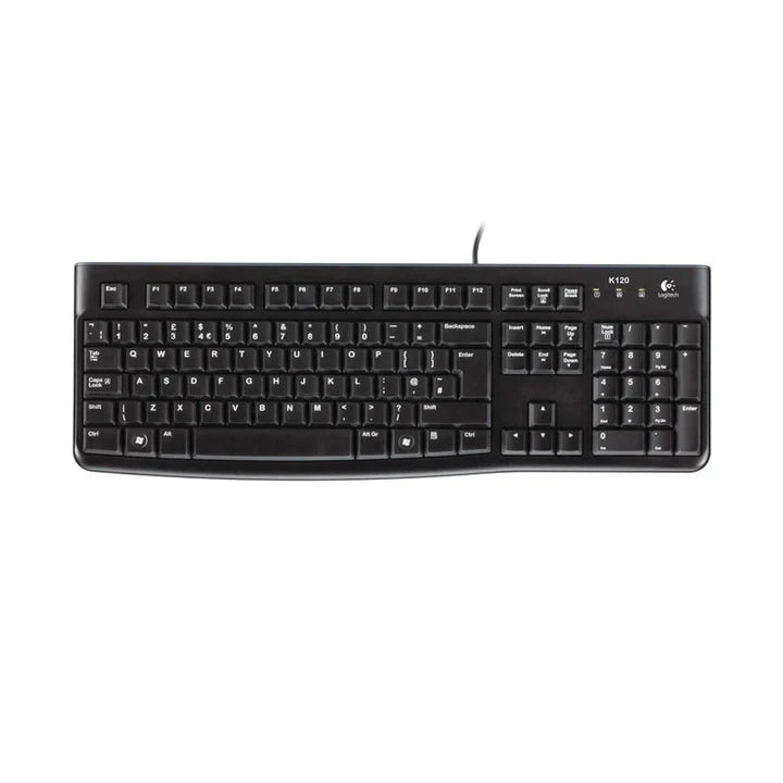 لوحة مفاتيح Logitech K120 السلكية - عربية/إنجليزية