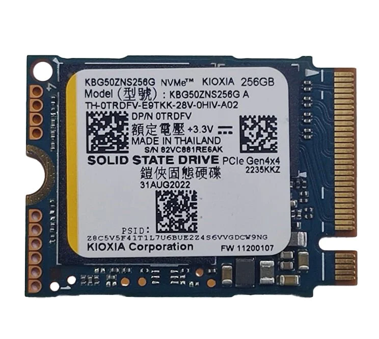 Kioxia M.2 PCIe NVMe SSD - 256GB / M.2 2230 / PCIe 4.0 / Open - SSD (Solid State Drive)
