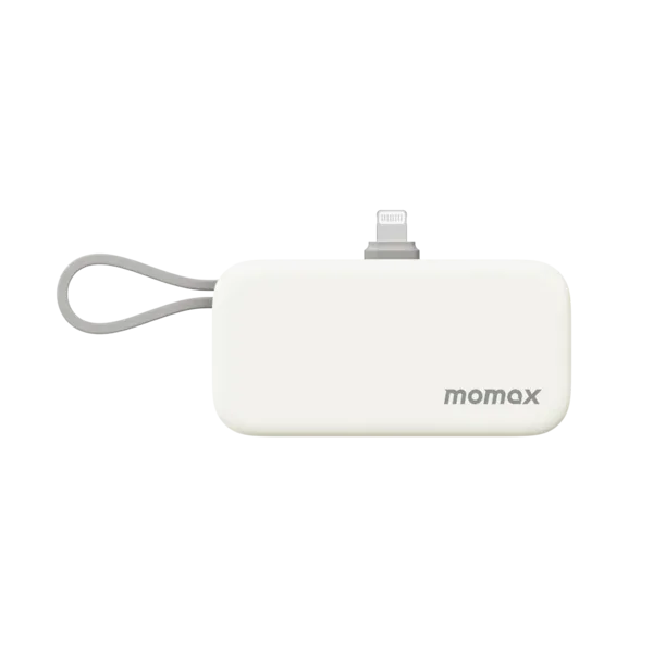 IP130MFIW , 1-Power Mini 5000mAh Bulit-in foldable lightning Battery pack (White)