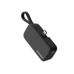IP130D , 1-Power Mini 5000mAh Bulit-in foldable USB-C Battery pack (Black) - GulfStore.com