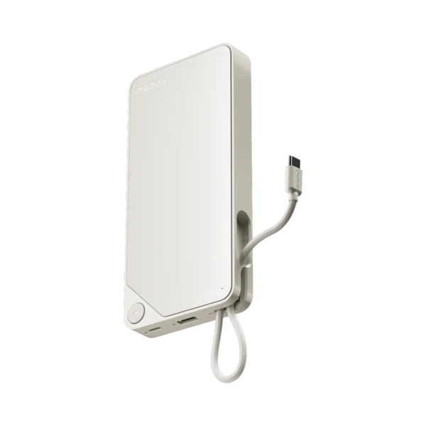 IP152W , 1-Power X Battery Pack (10000mAh) with Built-in USB-C Cable (White)