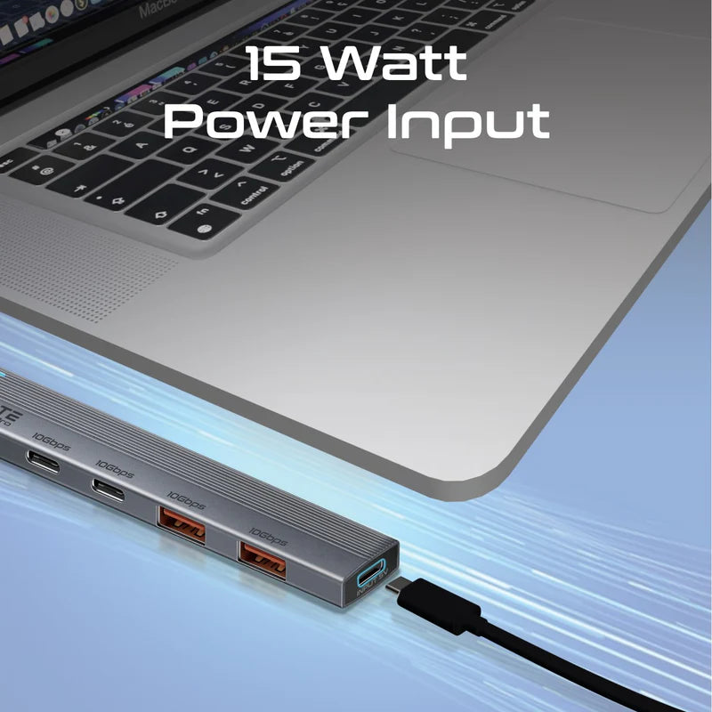 PROMATE Multi-Port 10Gbps USB-C Data Hub •  2 x USB-A 10Gbps ports