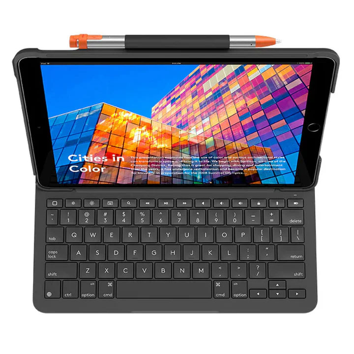 غطاء Logitech Slim Folio لجهاز iPad Air (الجيل الثالث) - رمادي - ARA (102)