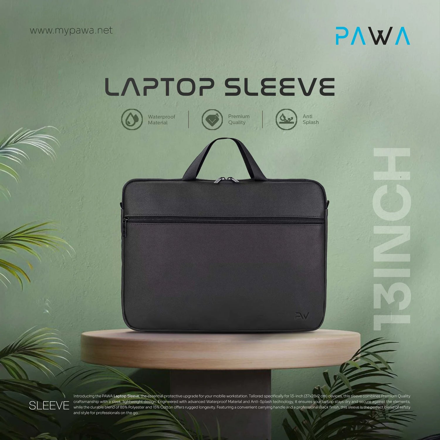 Pawa Lite Laptop Sleeve 15.5