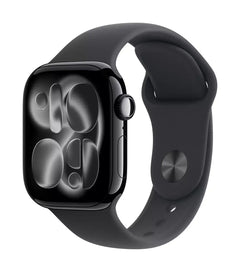 Apple Watch Series 11 GPS 46mm Jet Black Aluminium Case with Black Sport Band - S/M - GulfStore.com