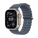 Apple Watch Ultra 3 GPS + Cellular 49mm Natural Titanium Case with Anchor Blue Ocean Band - GulfStore.com
