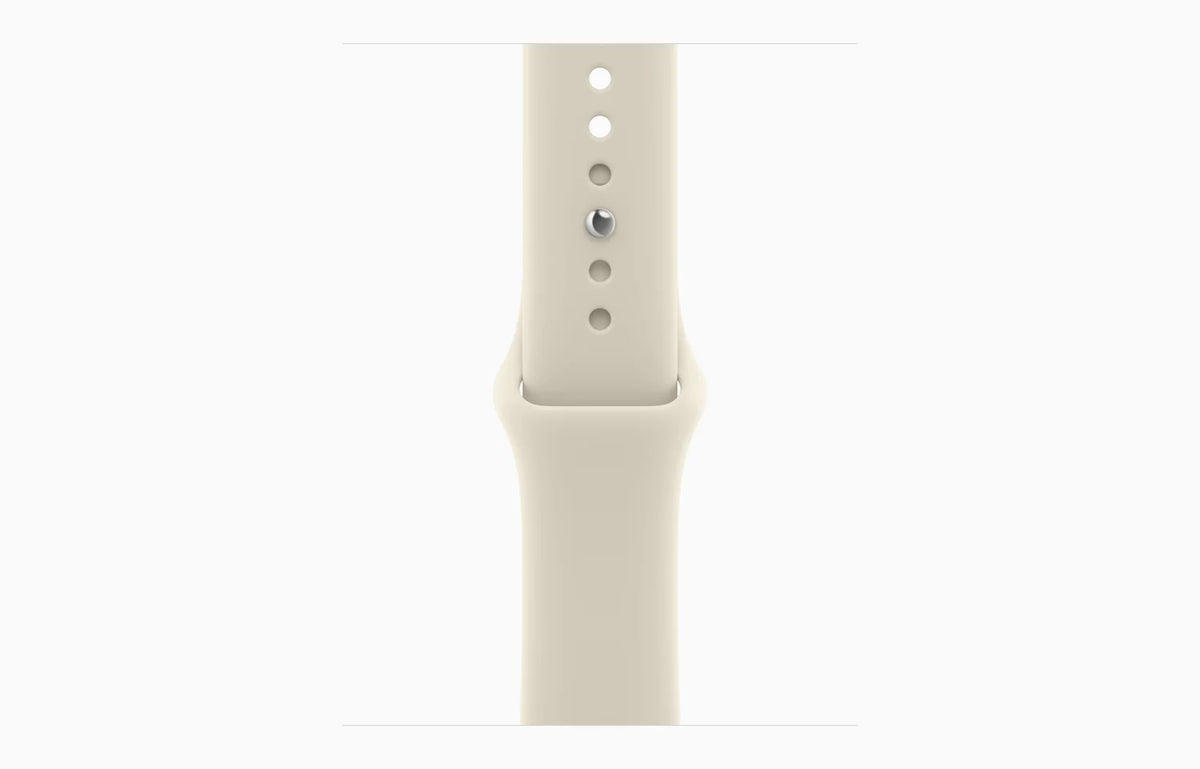 Apple Watch Series 12 GPS 46 mm Light Gold Aluminium Case with Sand Sport Band - M/L
