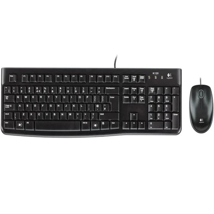 لوحة مفاتيح وماوس Logitech MK120 سلكية - عربي/إنجليزي