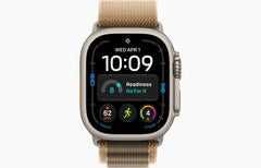 Apple Watch Ultra 4 GPS + Cellular, 49mm Natural Titanium Case with Desert Alpine Loop - Large