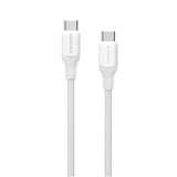 DC25W1-LinkUSB-C To USB-C (2.0m / Support 100W)Charging + Data Transfer cable(Braided - TPE + Nylon) White