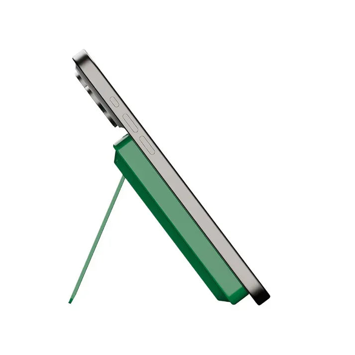 IP131HKG | Momax 1-Power X Pro Magnetic Wireless Battery Pack | 5000mAh with Stand and Built-in USB-C Cable | Green