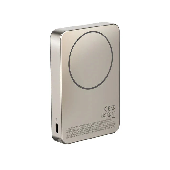 IP158L | Momax 1-Power F.Pass+ 10000mAh Battery Pack with Built-in Cable and Magnetic attachment | Titanium