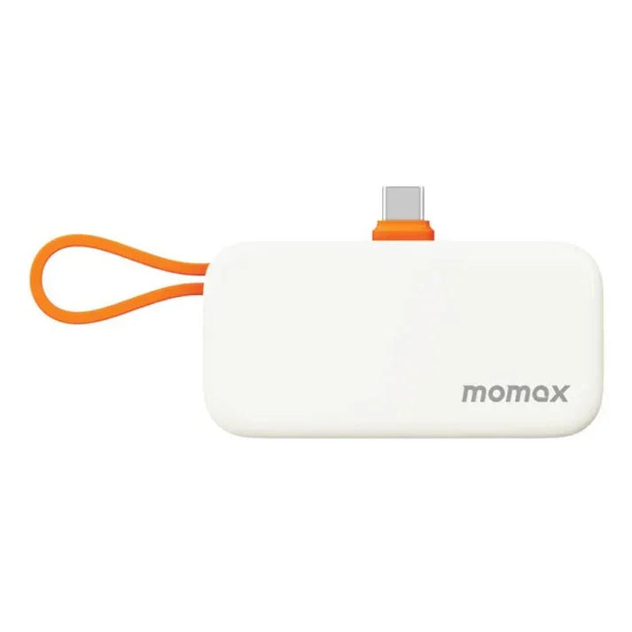 IP130M | Momax 1-Power Mini 5000mAh Bulit-in foldable USB-C Battery pack | Orange