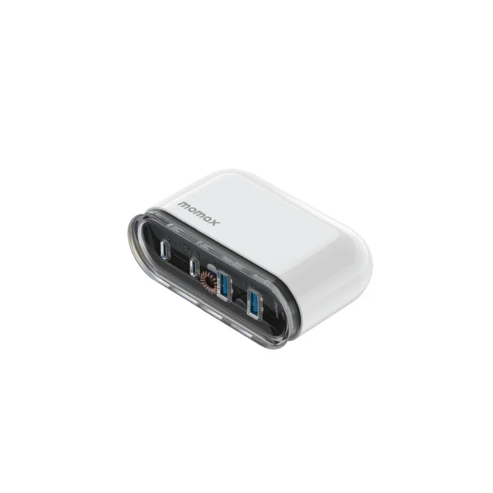 UM53UKW | Momax 1-Charge Flow 80W 4-Port Desktop Charger  | UK  | White