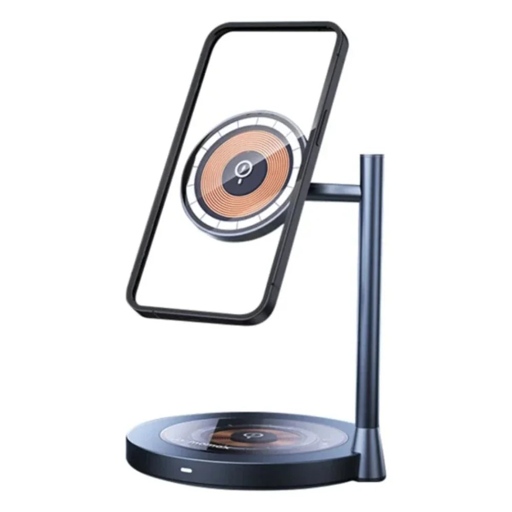 UD36L | Momax 1-Charge Q.Port Qi2 3-in-1 Magnetic Wireless Charging Stand | Titanium