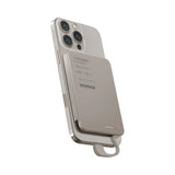 IP157L | Momax 1-Power F.Pass+ 5000mAh Battery Pack with Built-in Cable and Magnetic attachment | Titanium - GulfStore.com