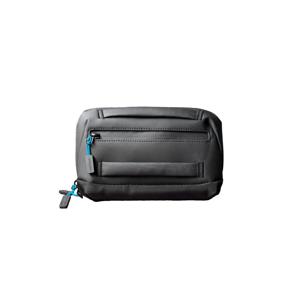 Momax BUNDLE SET Hand Pouch + Power Bank 10000 mAh with dual built-in cable 1 type-C + 1 Lightning + MOMAX Pintag - GulfStore.com