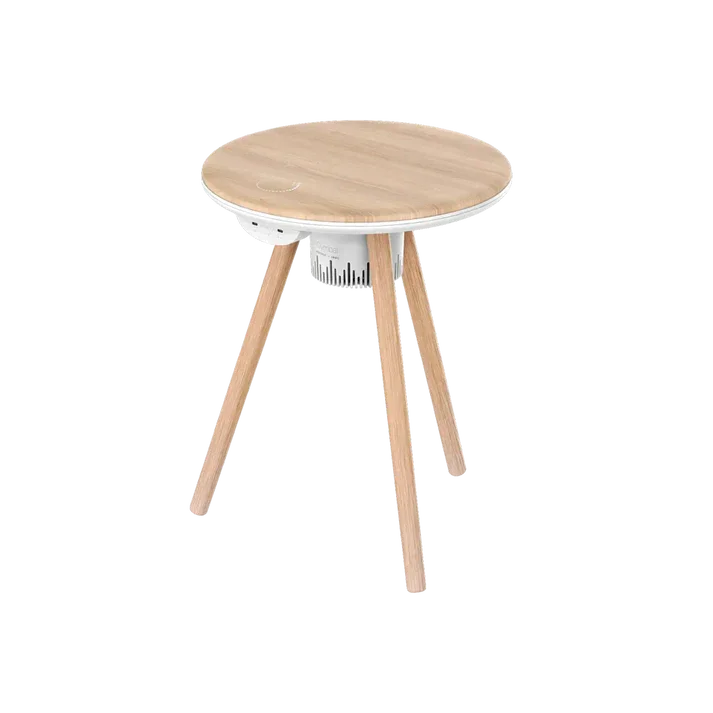 QC7W | Momax Cymbal ,Coffee Table with Lighting Effects, Magnetic Charging & Wireless Speaker
