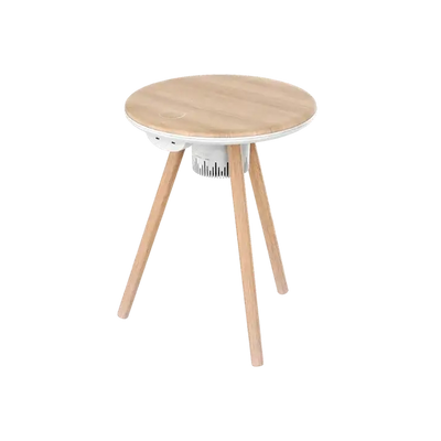 QC7W | Momax Cymbal ,Coffee Table with Lighting Effects, Magnetic Charging & Wireless Speaker - GulfStore.com