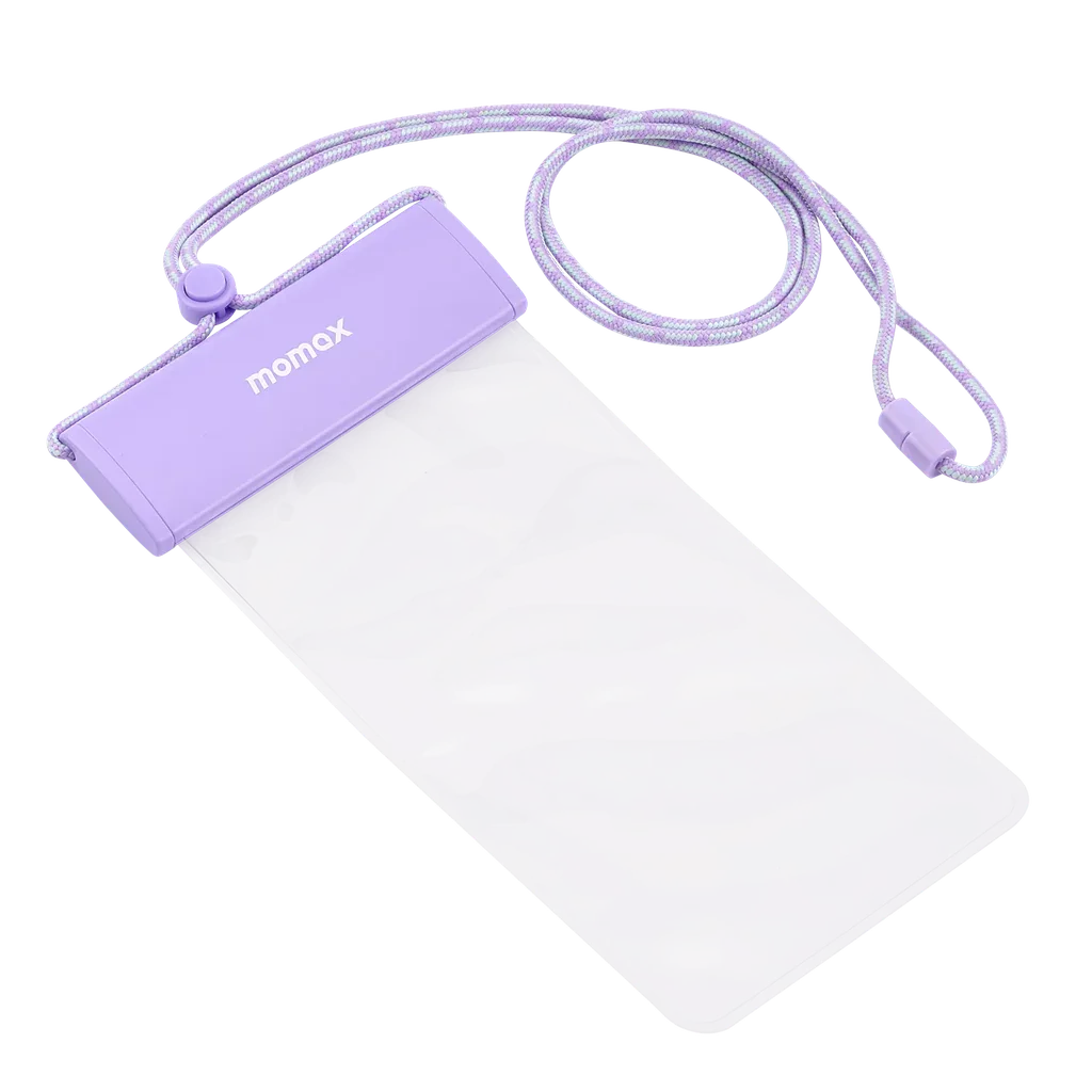 SR25U | MOMAX WaterProof Pouch Universal with Neck Strap | Purple