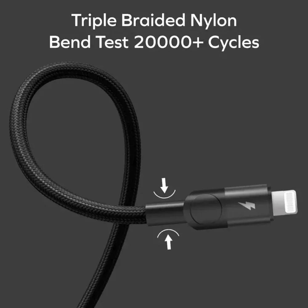 DL59D | Momax Mag.link USB-C to Lightning Magnetic Cable 2m | Black