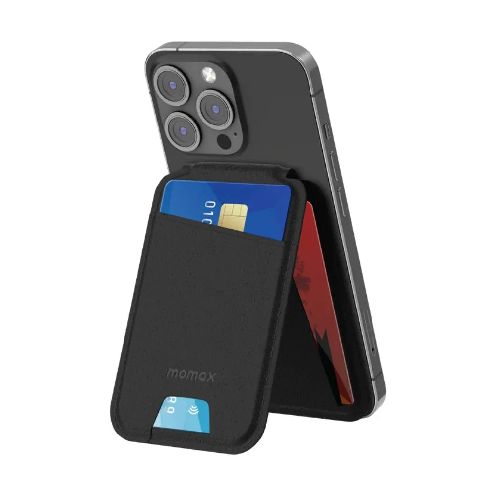SR29D | Momax 1-Wallet Magnetic stand card holder | Black