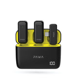 PW-LDMCCCL7 , PAWA Mike M5 Dual Wireless Microphone with charging Case Type c+lightning