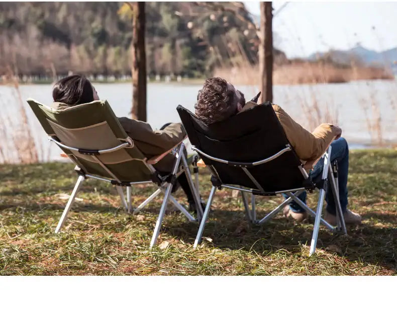 Naturehike TY03 Tall Recliner Lying Chair - Khaki - GulfStore.com