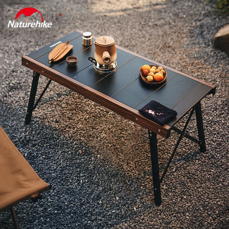 Naturehike Square Fold IGT Quick Opening Folding Table - Black