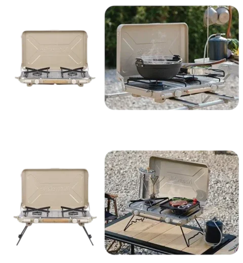 Naturehike Leyan 2 double head gas stove - khaki