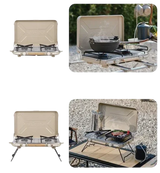 Naturehike Leyan 2 double head gas stove - khaki