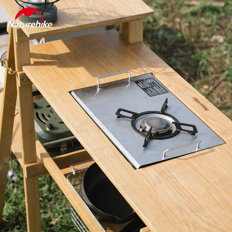 [6927595702659] Naturehike Outdoor Camping Kitchen Cooking Table - Wood