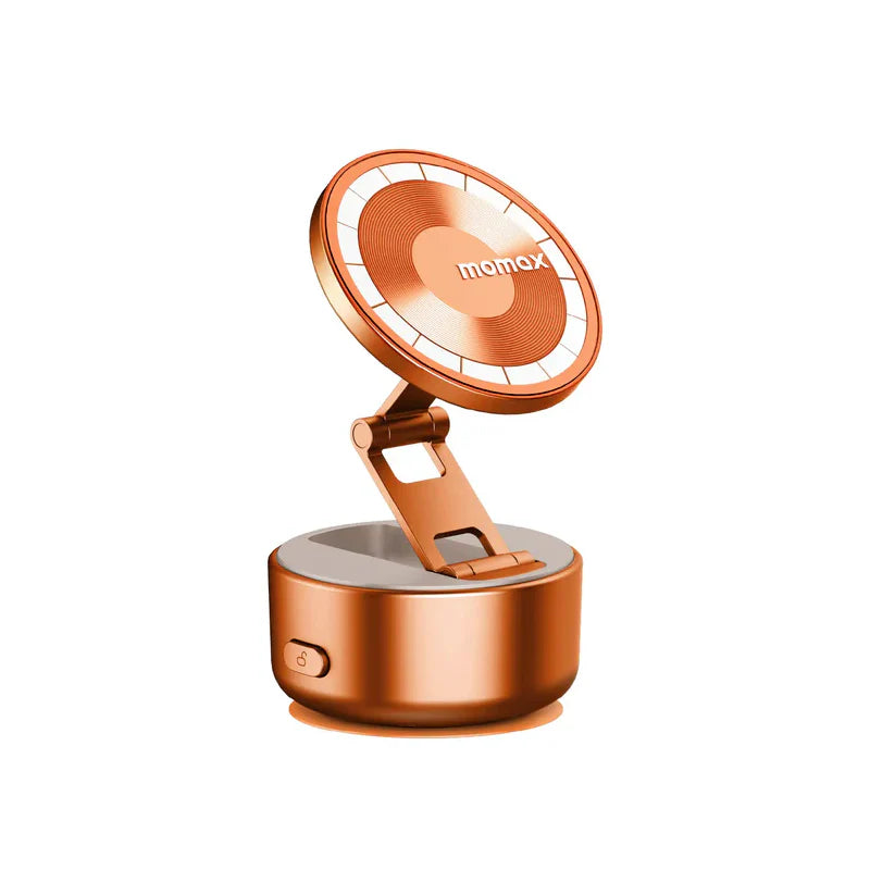 KH20M | Momax 1-Snap Go Auto Suction Magnetic Phone Stand  | Orange